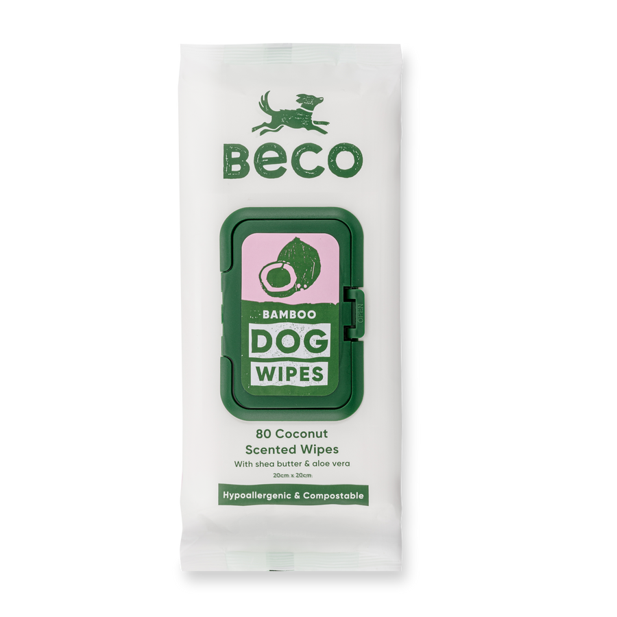 Beco bamboo dog wipes coconut flavor