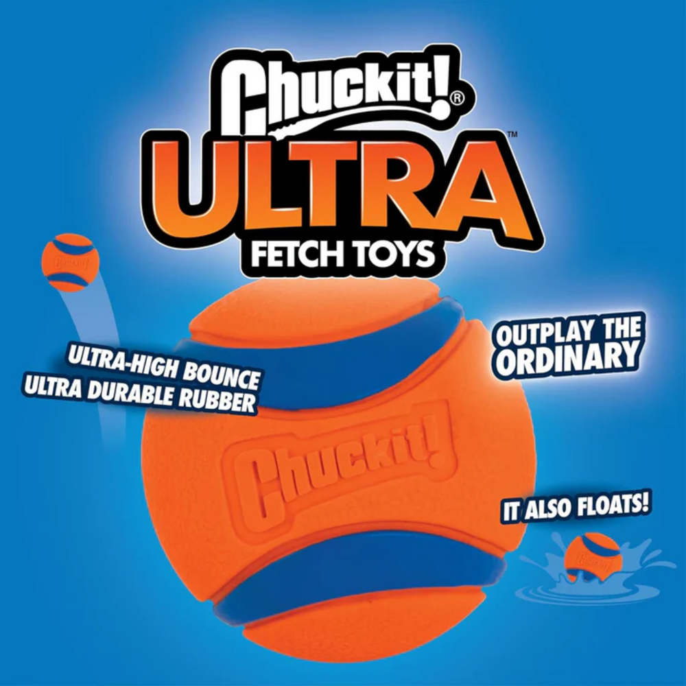 Floating chuckit ulta ball 