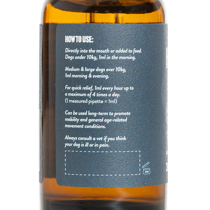 Usages guide of herbal dog mobility tonic