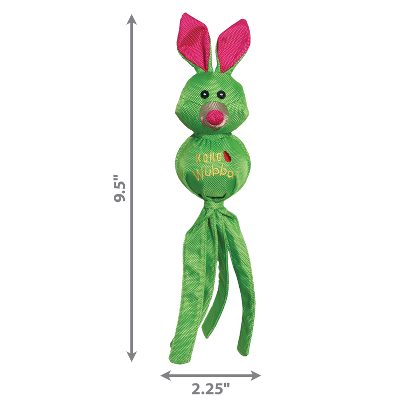 Kong wubba ballistic friend on white background with size measurement