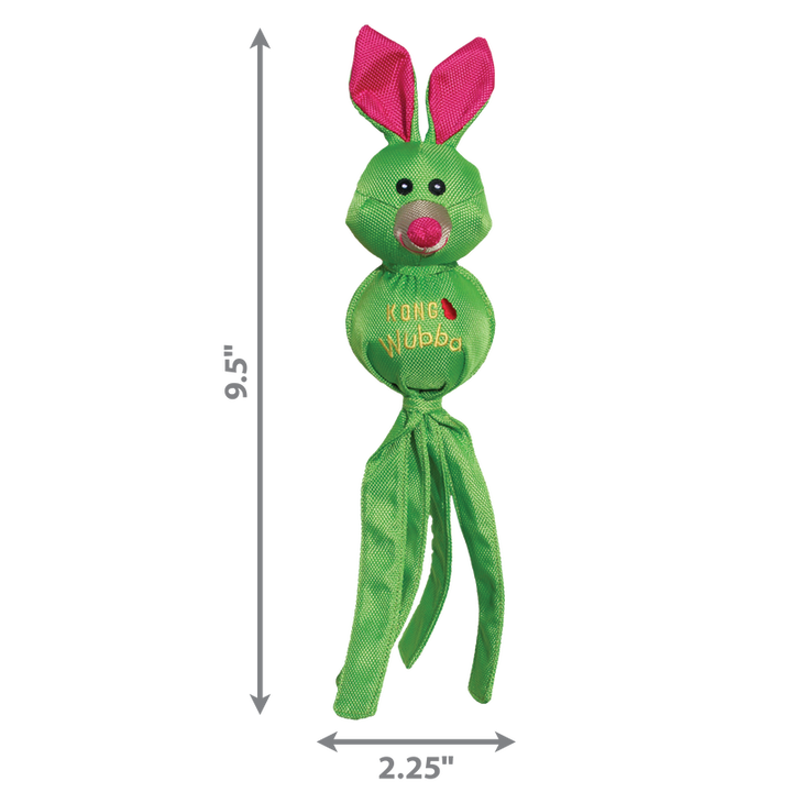 Kong wubba ballistic friend on white background with size measurement