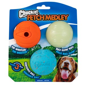 Chuckit fetch medley for dog's interactive play