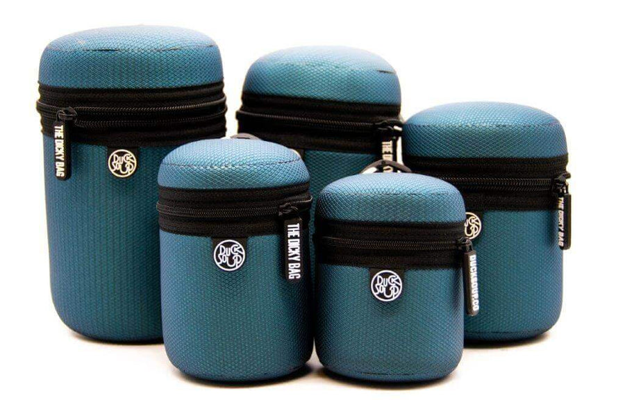 Different collections of green neo skin dicky bag