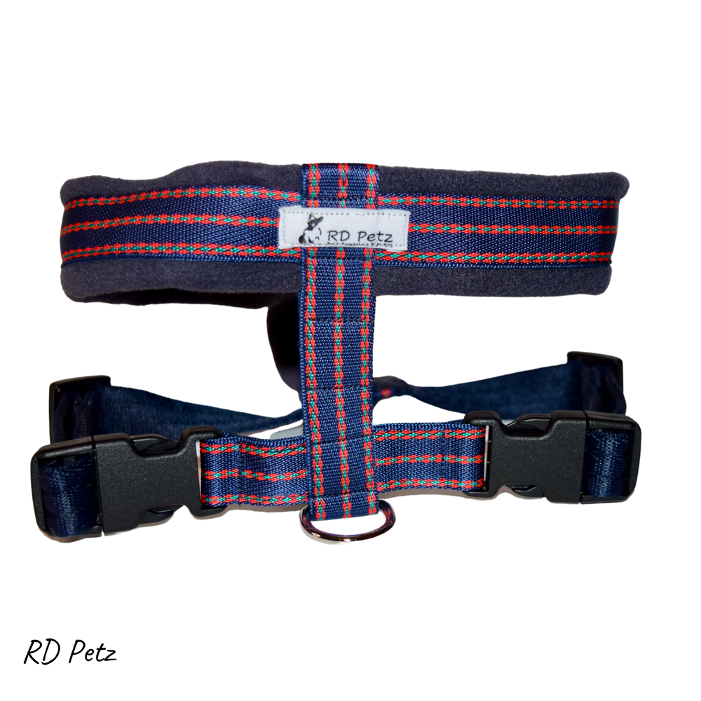 Petz extra large size fleece gypsy blue color harness for dogs