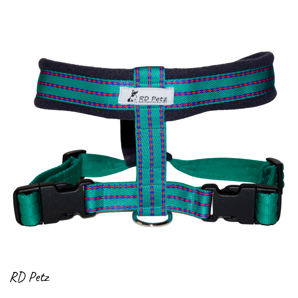 Petz extra large size fleece gypsy green color harness for dogs