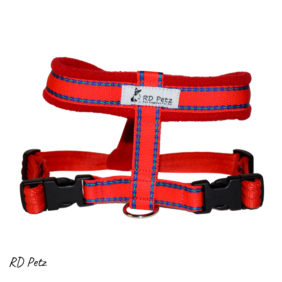 Petz medium size fleece gypsy red color harness for dogs