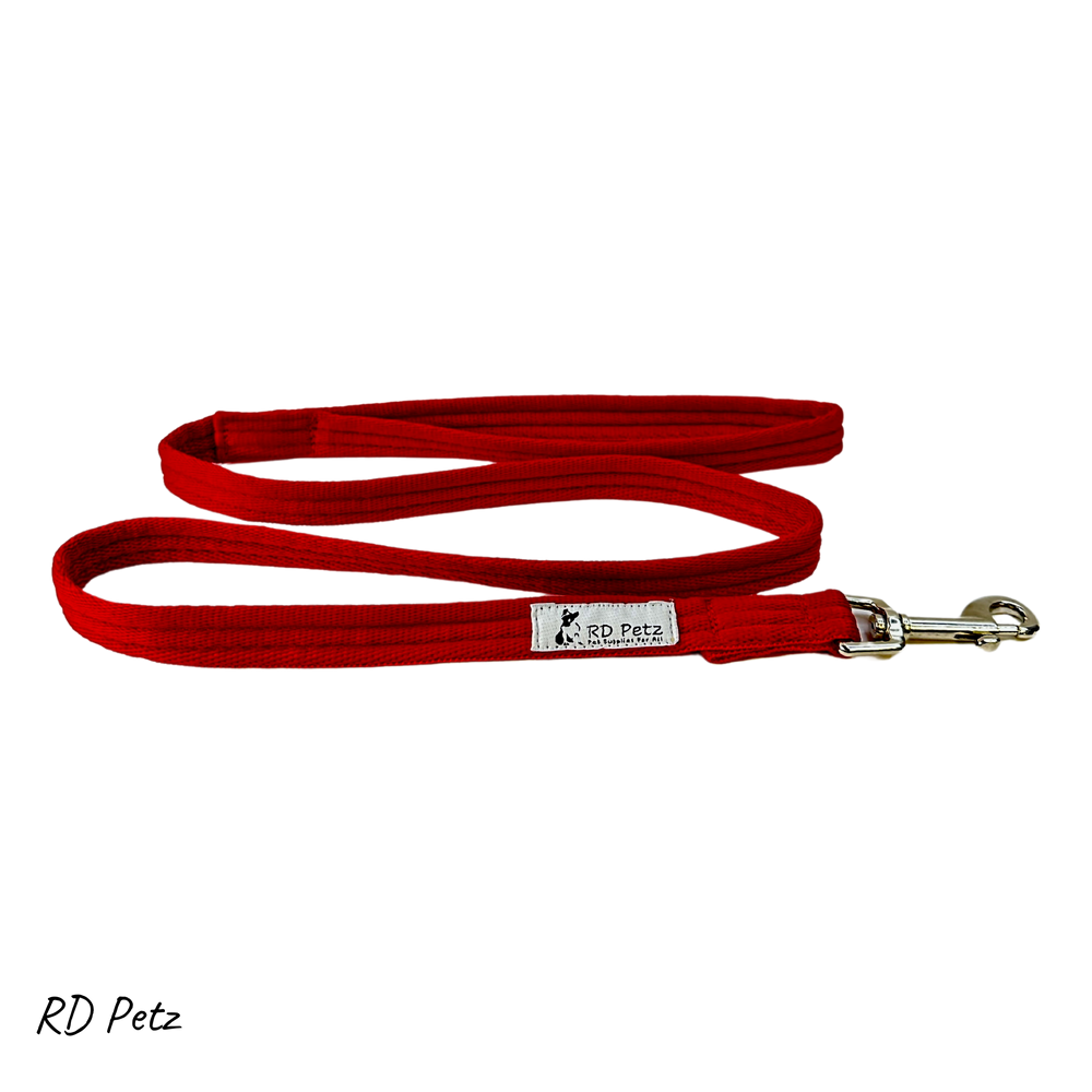 Petz softex red color medium lead for dogs