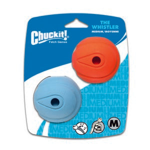 Chuckit whistler ball 2 pack for interactive play of dog
