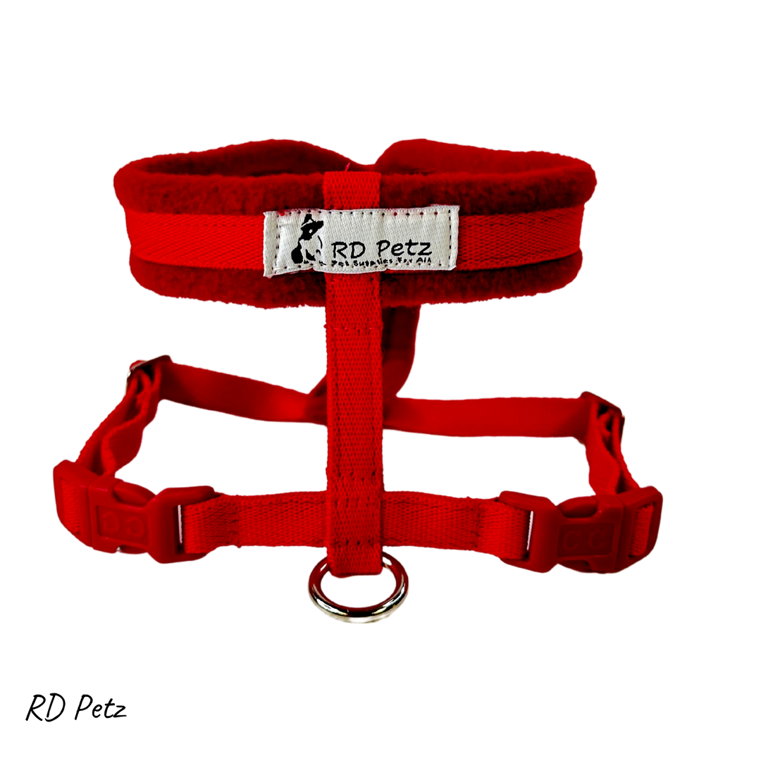 Petz small size fleece red color harness for dogs