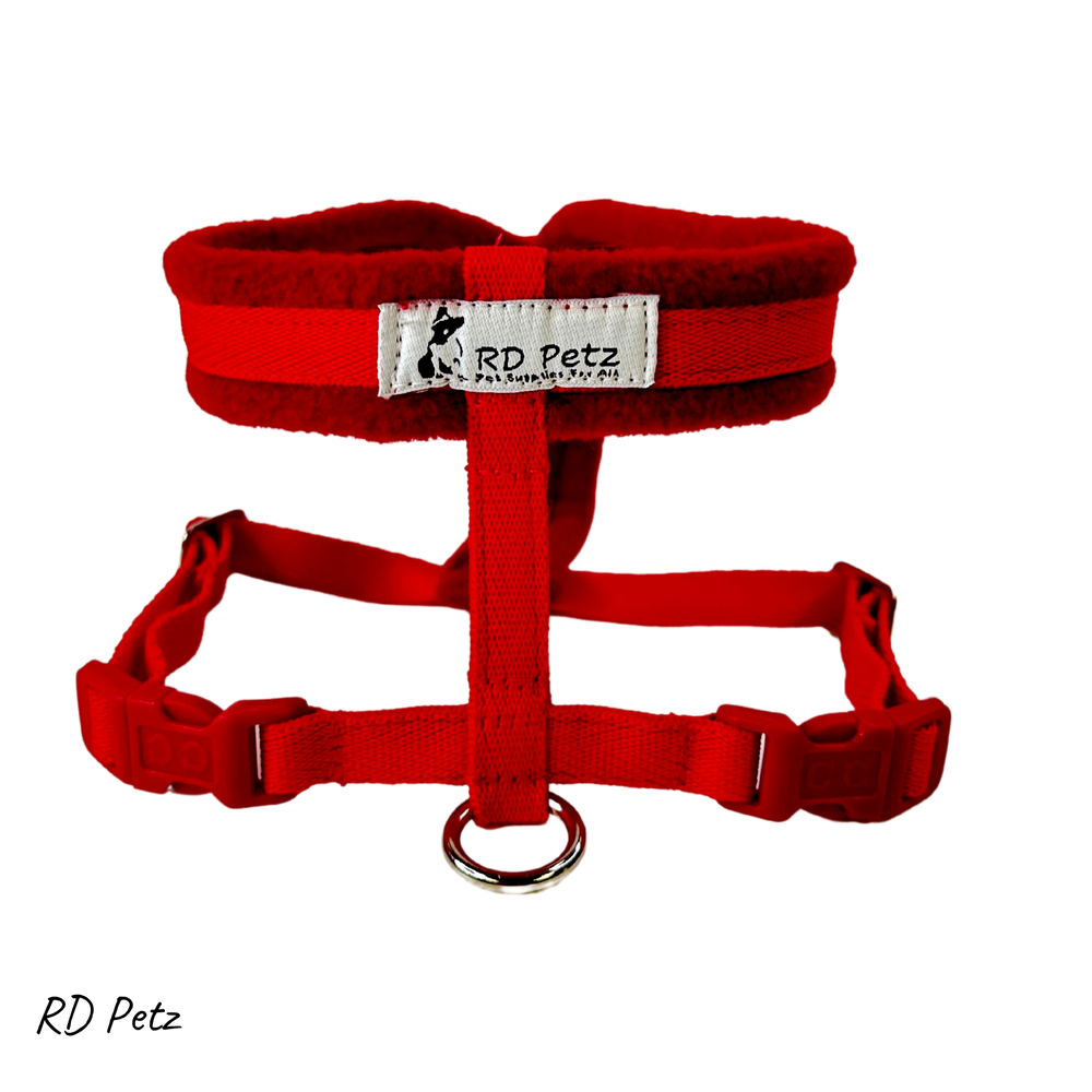 Petz small size fleece red color harness for dogs