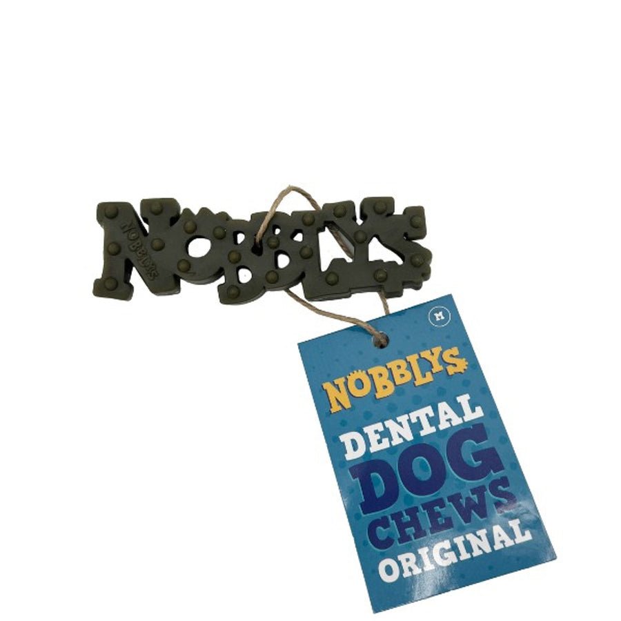 Petello nobblys mint chew natural dog treat with name tag