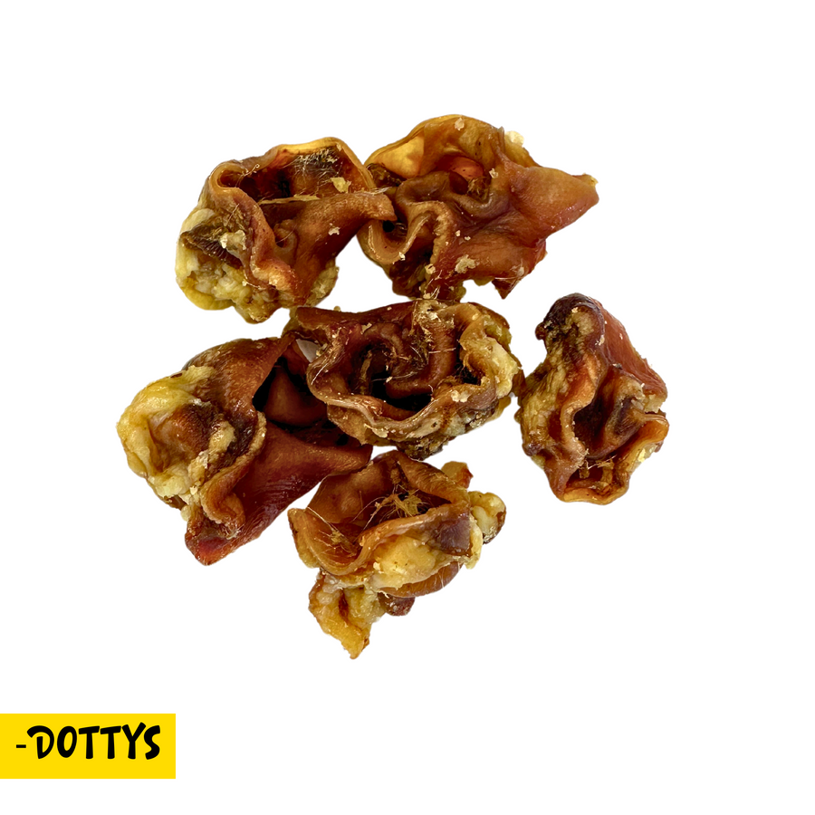 Picture of porky bites natural dog chew on white background