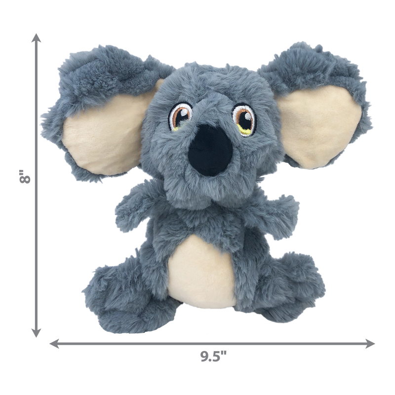 Demonstration of kong scrumplez koala with size measurement