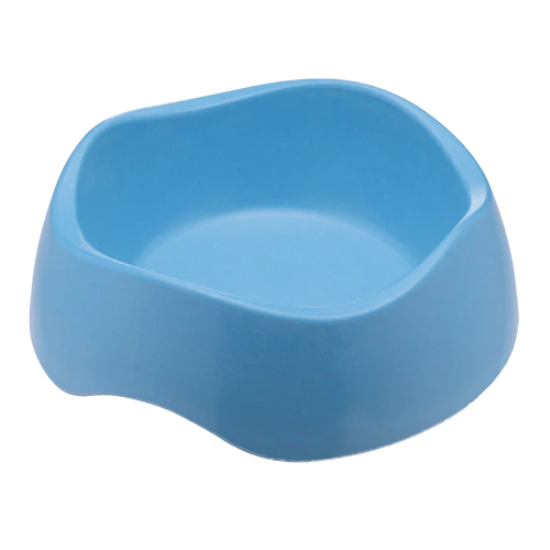 Blue color eco-friendly bamboo pet bowl